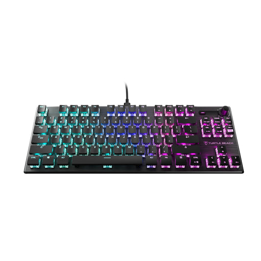 Turtle Beach Vulcan TKL Tenkeyless Linear Mechanical Titan Switch PC Gaming Keyboard with Per-Key AIMO RGB Lighting, Anodized Aluminum Top Plate