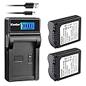 Kastar Battery (X2) & LCD Slim USB Charger for Panasonic CGA-S006, CGR-S006 and Panasonic Lumix DMC-FZ7, DMC-FZ8, DMC-FZ18, DMC-FZ28, DMC-FZ30