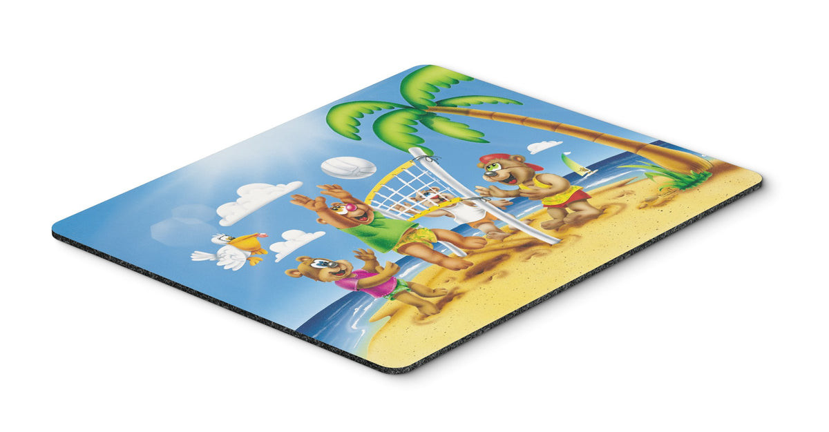 Caroline's Treasures APH0373MP Bears Playing Volleyball Mouse Pad, Hot Pad or Trivet for Home Office Gaming Working Computers Laptop Mouse