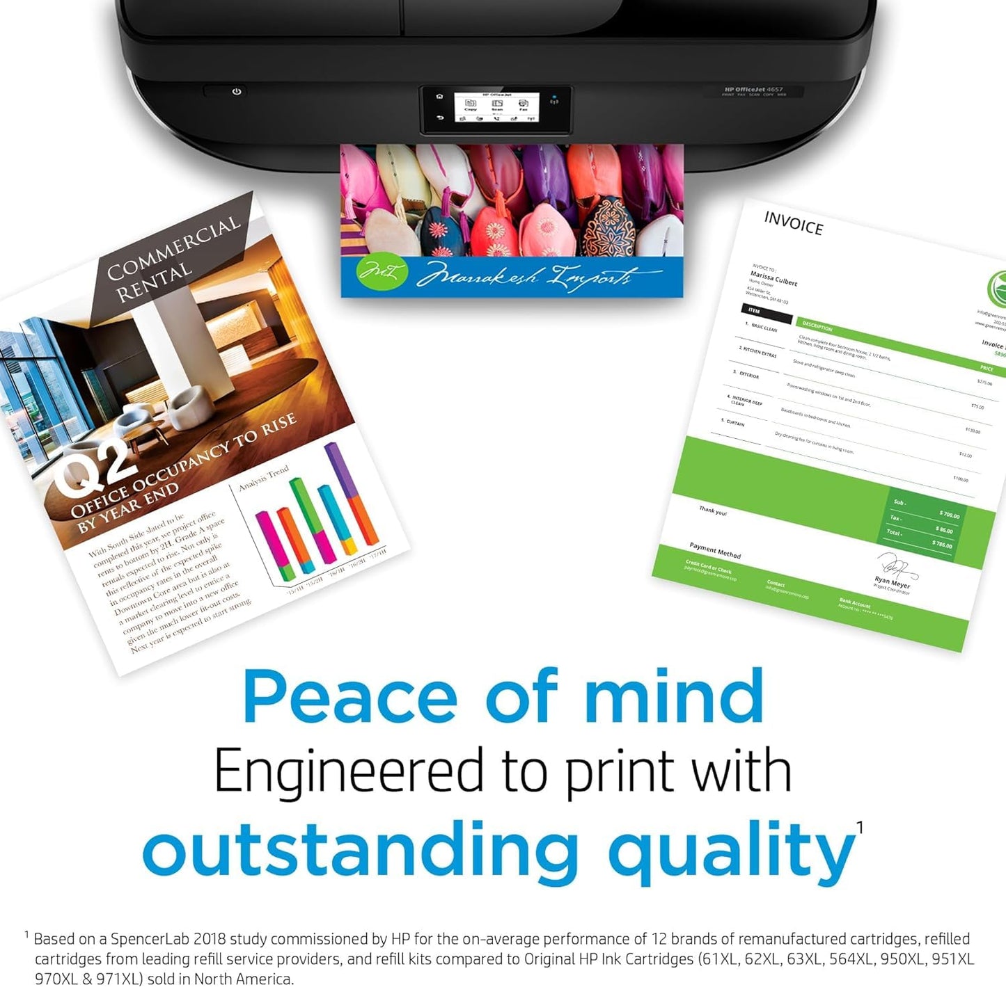 HP Original 61 Tri-Color / 61XL Black Ink Cartridges (2-Pack) | Works DeskJet 1000, 1510, 2050, 2500, 3000, 3510 Envy 4500, 5530