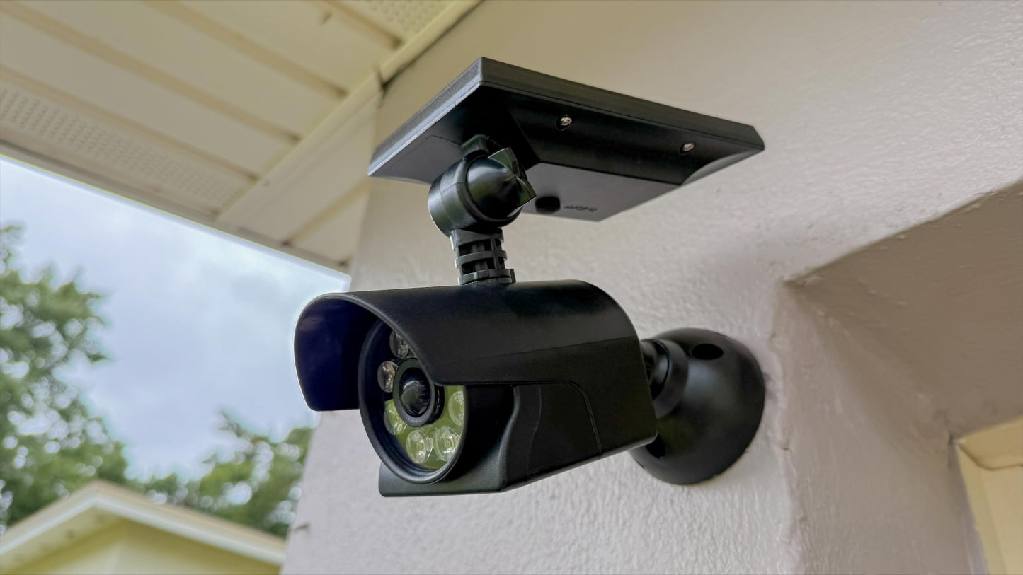 Lumen Logic LED Motion Sensing Solar Security Light (Black) 3000K 200 Lumens for Mounting on House, Garage, Wall, Metal Surface, Tree, Post, Pole or