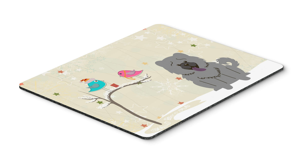 Caroline's Treasures BB2611MP Between Friends Chow Chow - Blue Mouse Pad, Hot Pad or Trivet for Home Office Gaming Working Computers Laptop Mouse