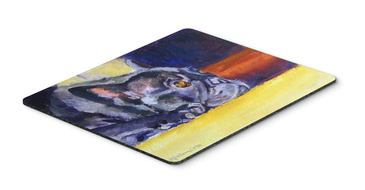 Caroline's Treasures 7331MP Black French Bulldog Sunny Mouse Pad, Hot Pad or Trivet for Home Office Gaming Working Computers Laptop Mouse Mat,Washable