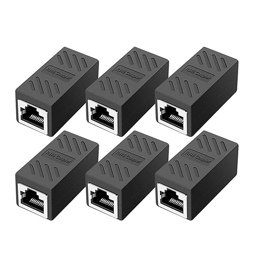 ZUZONG RJ45 Coupler Ethernet Coupler Inline Coupler for Cat8/ Cat7/ Cat6/ Cat5e/ Cat5 Ethernet Cable Extender Adapter for PC Router Modem PS5 Xbox