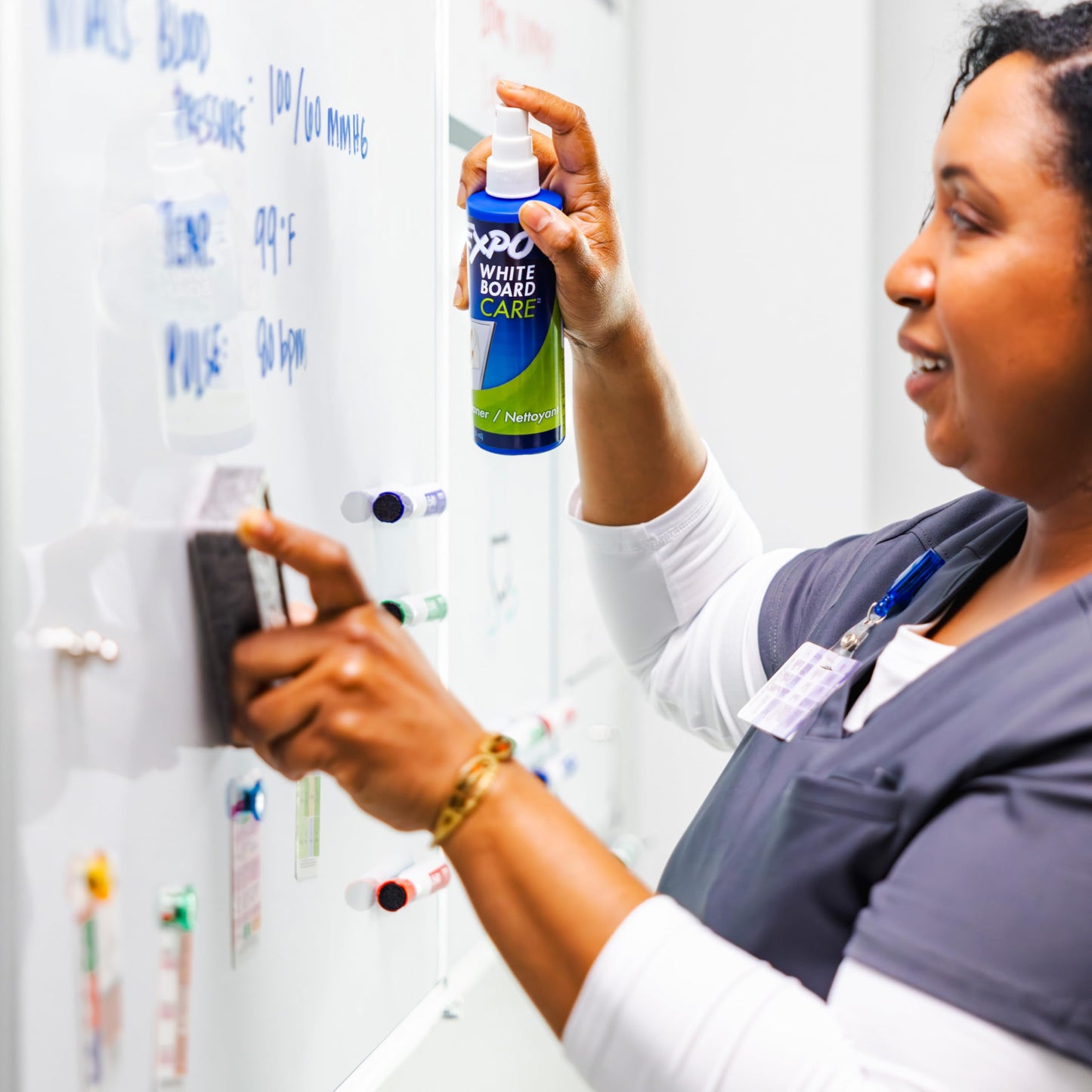 EXPO Dry Erase Whiteboard Cleaning Spray, 8oz - Calendar, Organization, Essential Supplies for Office, School, Classroom, Teachers