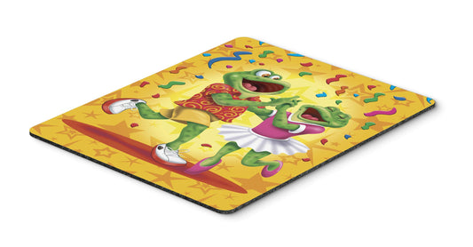 Caroline's Treasures APH3874MP Frog Swing Dancing Mouse Pad, Hot Pad or Trivet for Home Office Gaming Working Computers Laptop Mouse Mat,Washable