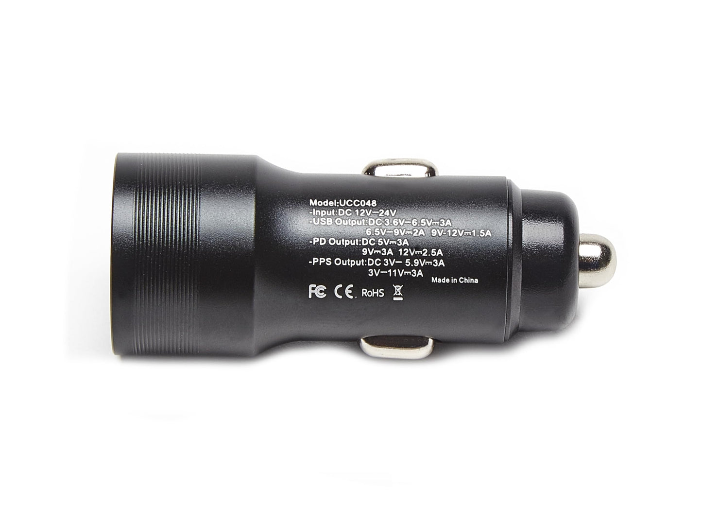 Richee Premium Dual-Port Car Charger FCC Certified 30W with 1 USB C Port & 1 USB A Port Compatible with iPhone 16/15/14/13/12/11/X, iPad, Mac Pro