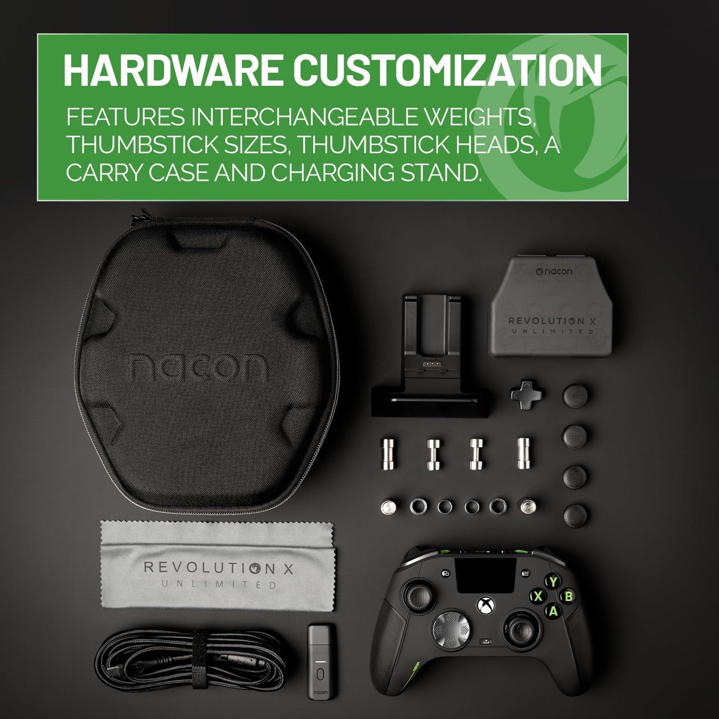 NACON Revolution X Unlimited Advanced Precision Controller Officially Licensed for Xbox Series X | S, Xbox One, Windows 10/11 PC & Android - Wired