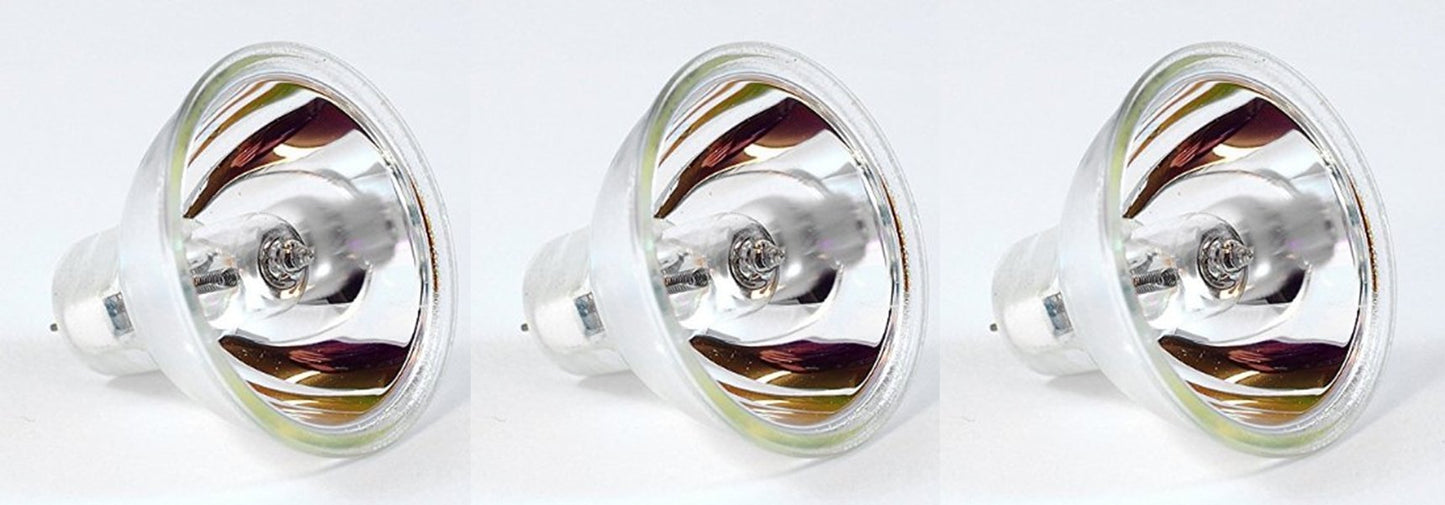 Eiko EKE Halogen Dichroic Reflector Bulb (Pack of 3), 21 Volts, 150 Watts, CC-6 Filament, 1.75"/44.5mm MOL, 2.00"/50.8mm MOD, 200 Rated Life, MR16