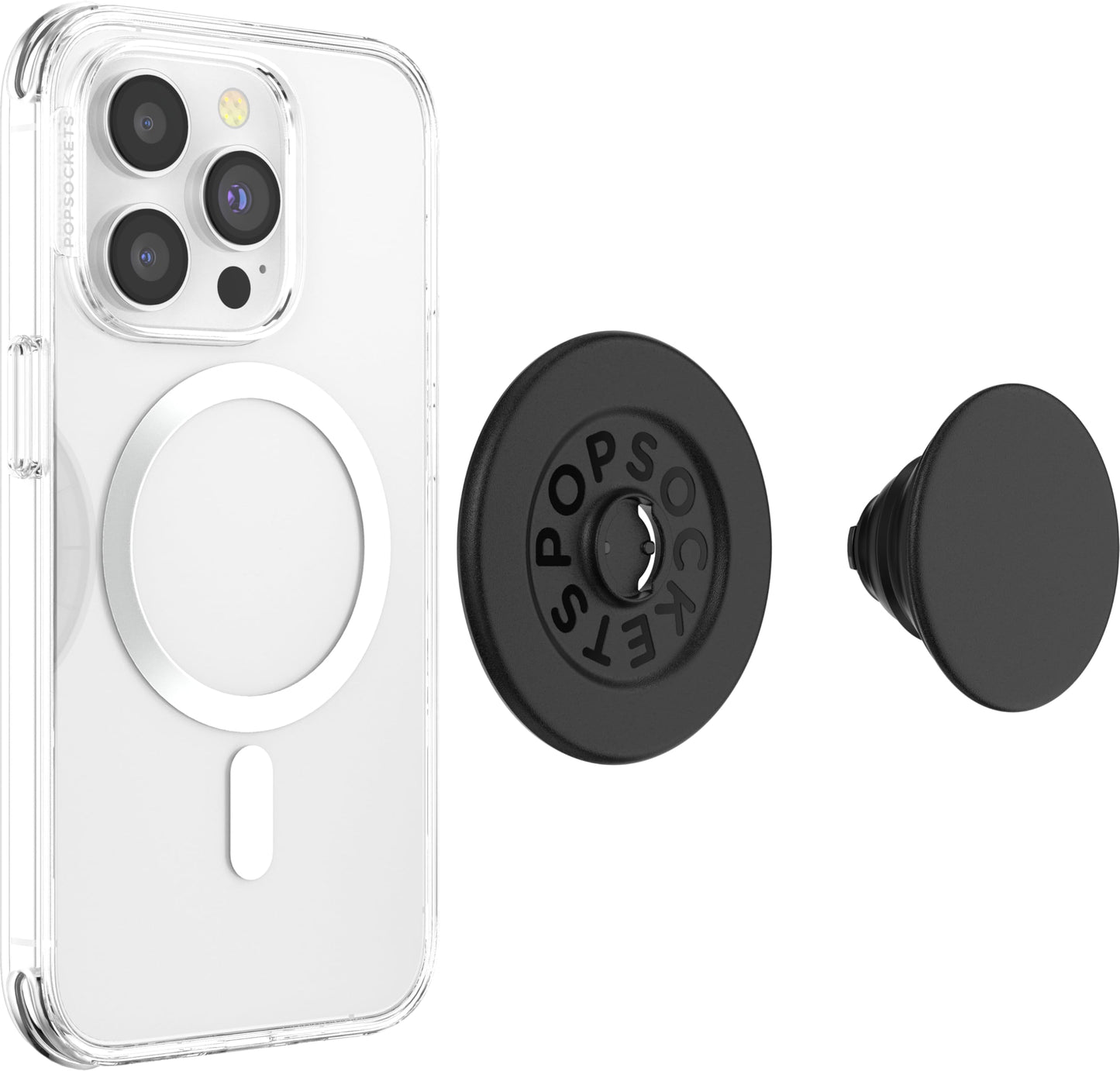PopSockets Phone Grip for MagSafe with Kickstand, Magnetic Stand, Swappable Top, Secure Hold for iPhone MagSafe Cases, Phone & Tablet Grip - Plant