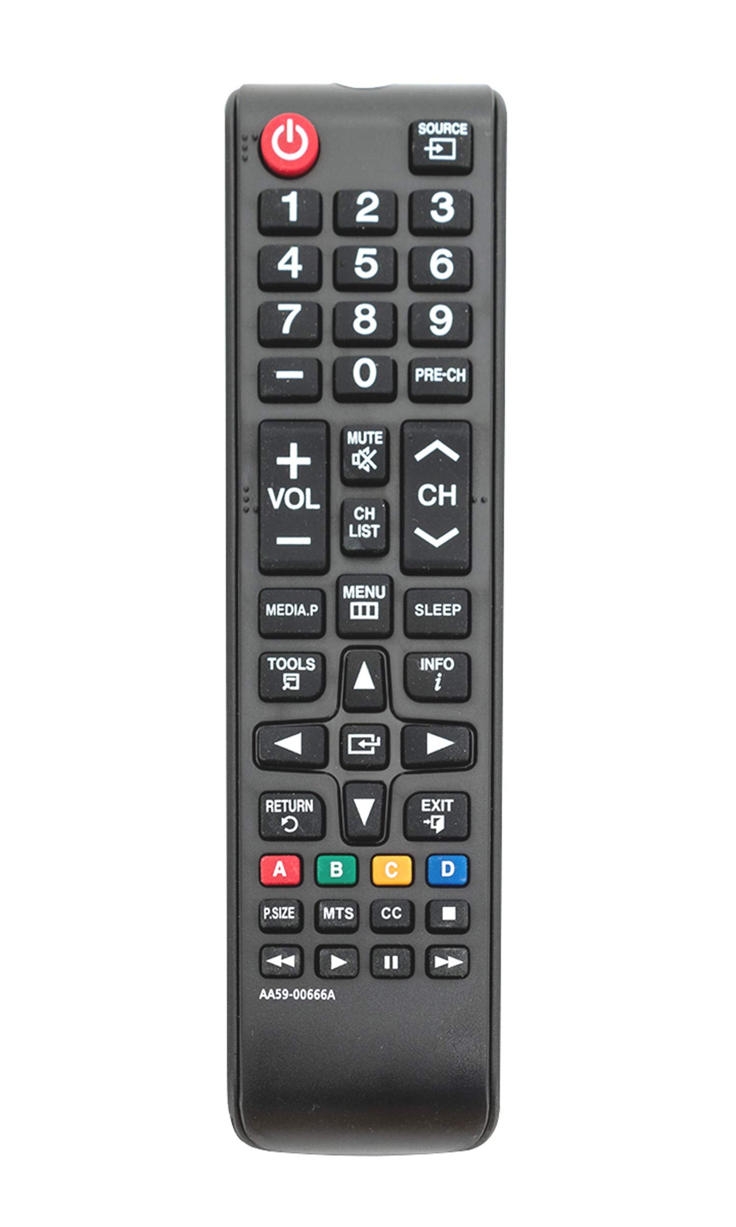 AA59-00666A Replaced Remote fits for Samsung TV UN32EH4003V UN40ES6003F LH32HDBPLGA UN32EH4003FXZA UN39EH5003FXZA UN60EH6003FXZAHH01 H32B H40B H46B