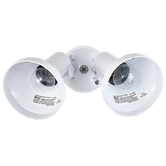 Nuvo Lighting SF77/488 2-Light PAR38 Twin Flood Light, White