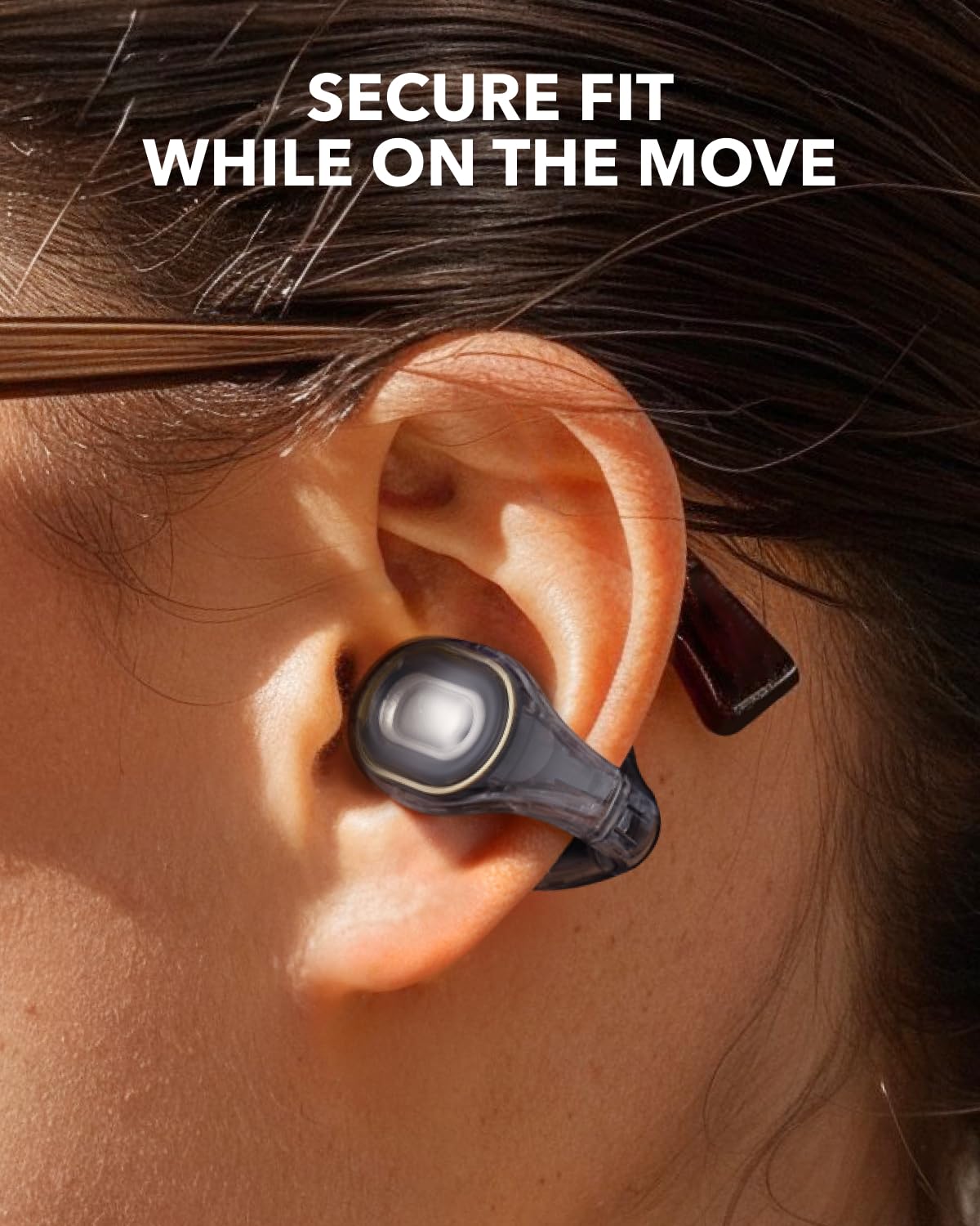 Soundcore C30i by Anker, Open-Ear Earbuds, Clip-On Headphones, Lightweight Comfort, Stable Fit, Firm-Shell Design, Attachable Ear Grips, Big Drivers