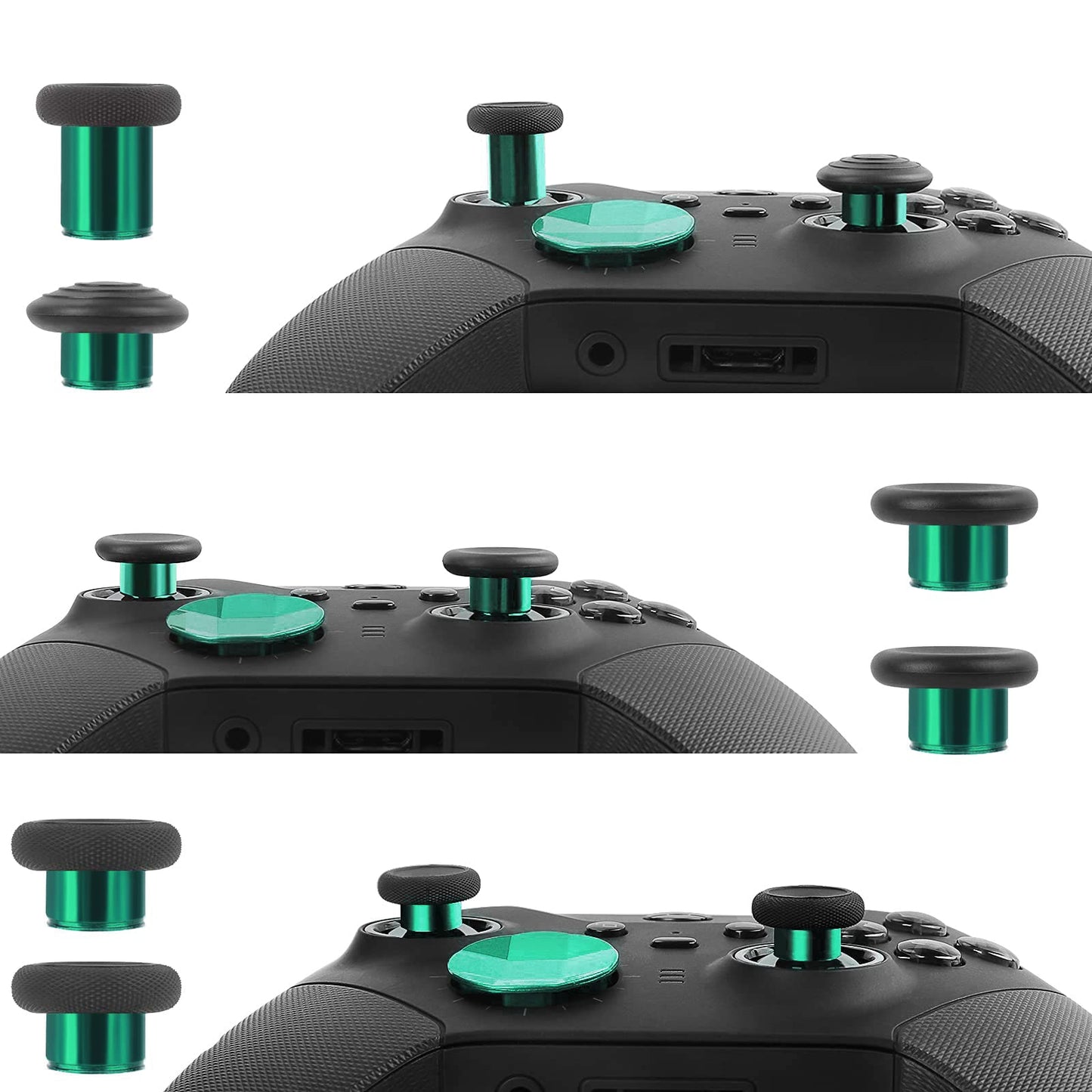 TOMSIN 13 in 1 Xbox Elite Series 2 Controller Accessories Replacement Pack,6 Metal Thumbsticks,2 D-pads,4 Paddles and 1 Adjuster for Xbox Elite