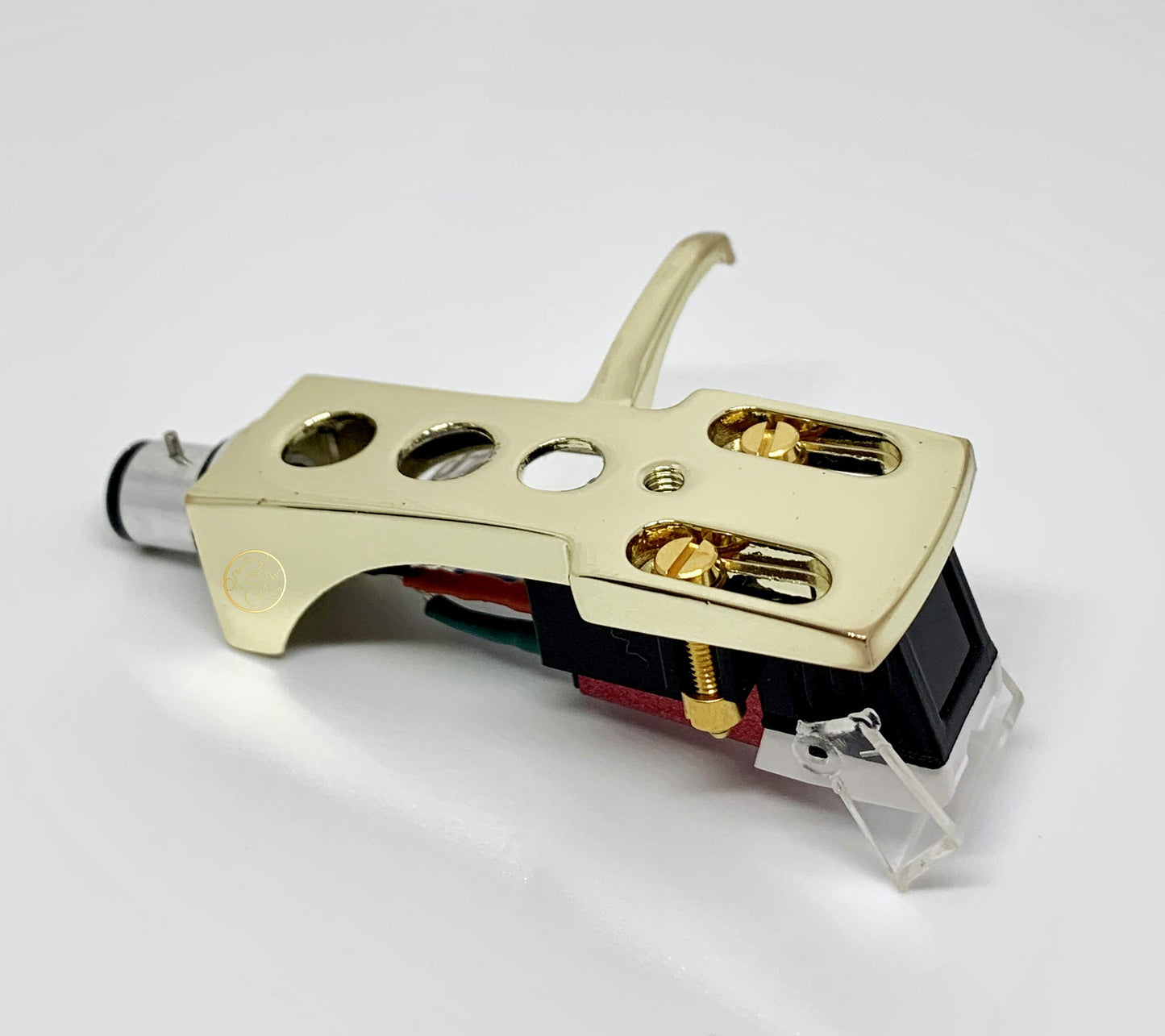 Cartridge and Stylus, needle and Gold Headshell with mounting bolts for Technics SLD3, SLD303, SLD33, SLD3K, SLD5, SLQ2, SLB303, SLH302, SL1000