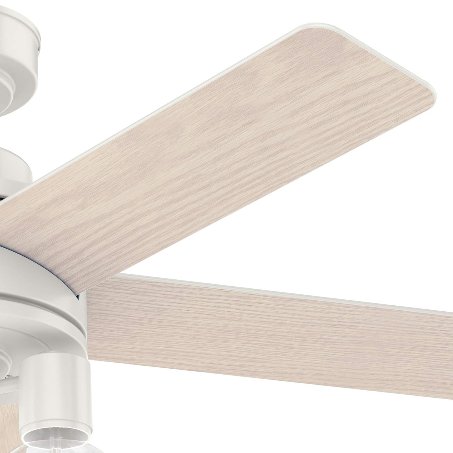 Hunter Fan Company, 51331, 44 inch Hardwick Fresh White Ceiling Fan with LED Light Kit and Handheld Remote
