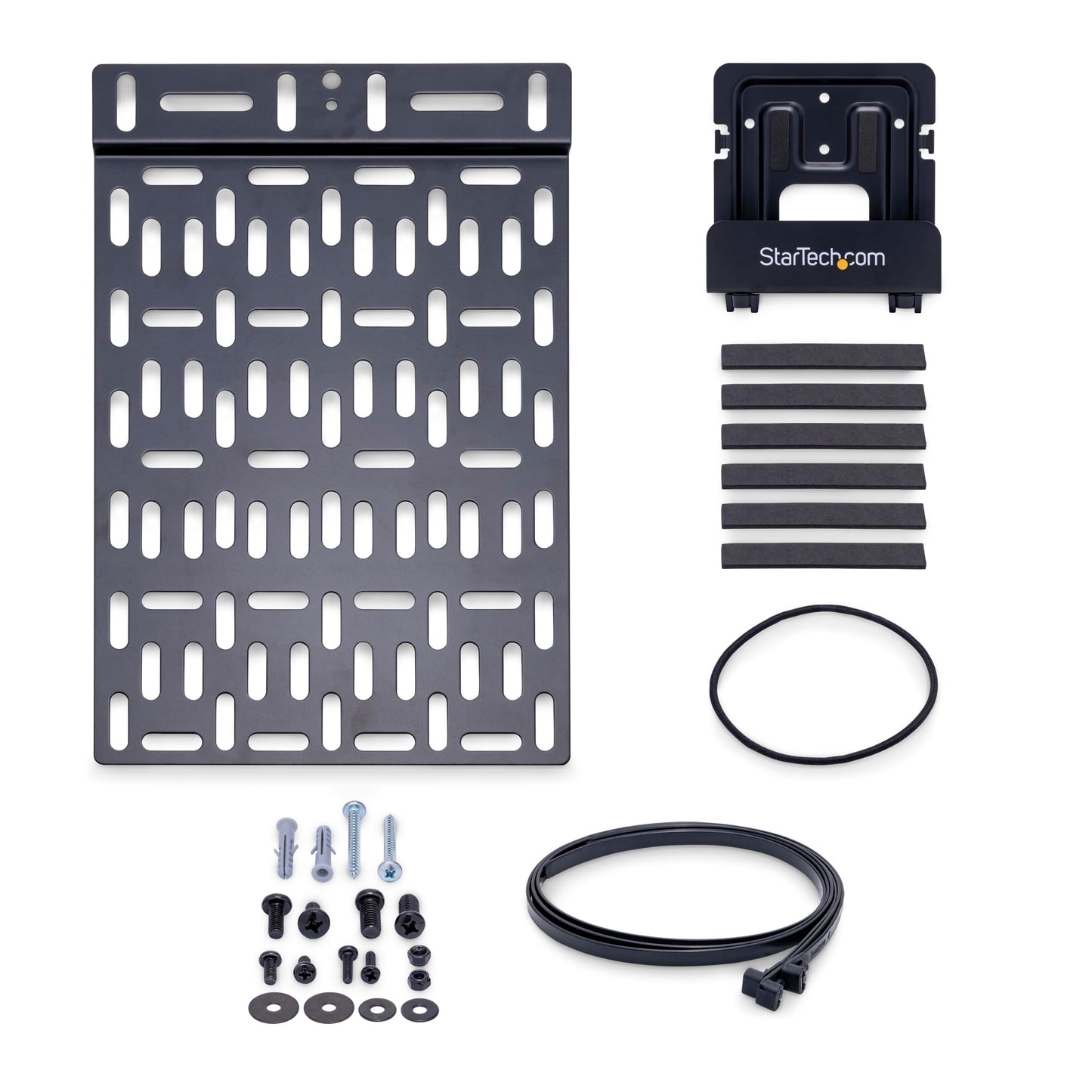StarTech.com Universal TV Accessory Mount - Adjustable TV & Wall Mount Bracket - Media Players/Router/Modem/AV Switches & Extenders/Apple TV - Hidden