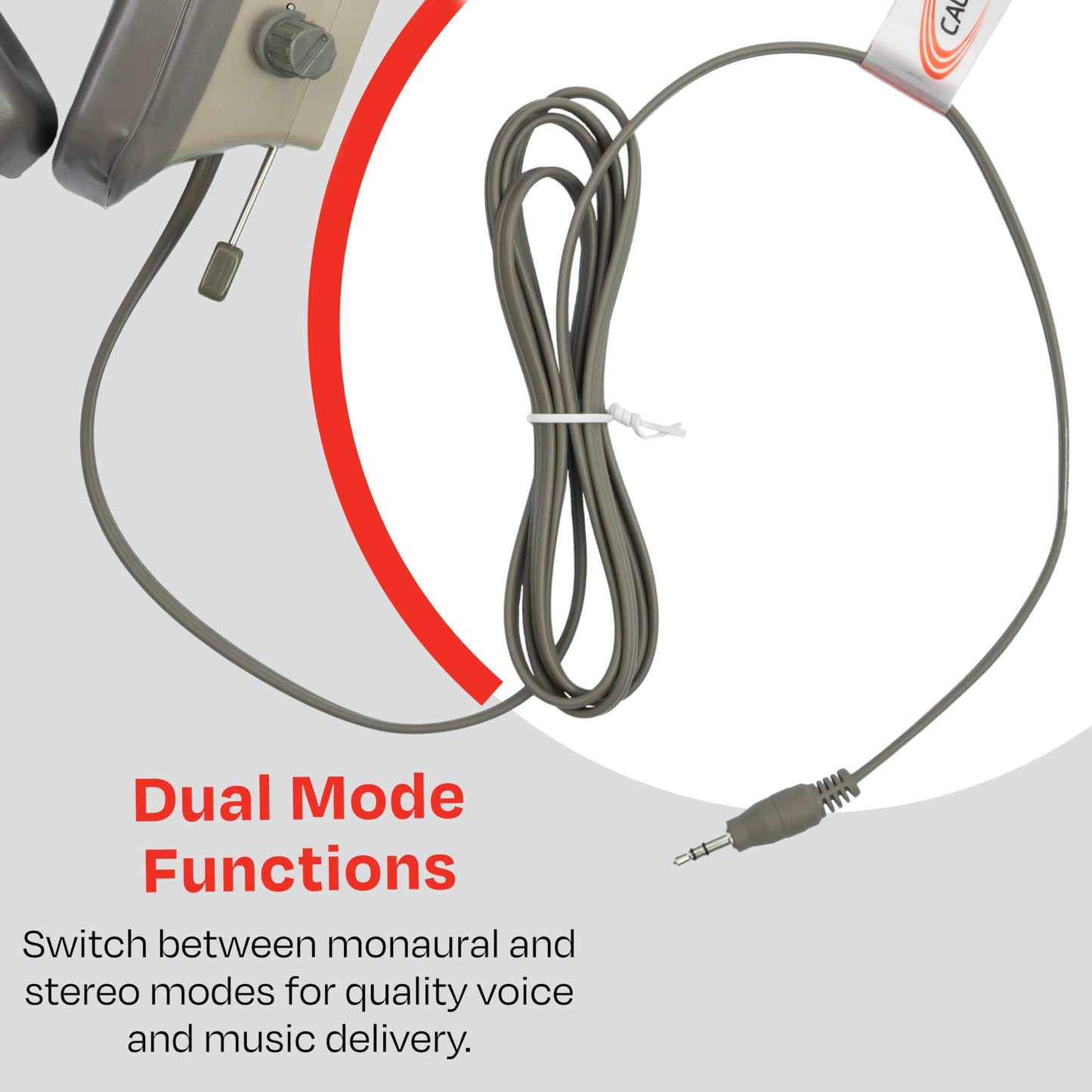 Califone EH-3SV Headset with 3.5mm,Beige/Light Gray,Adjustable