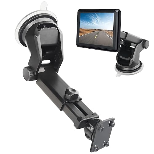 Gonifeto Backup Camera Monitor Mount - Windshield Suction Cup Mounting Bracket, Rear View Camera Screen Display for Rvs, Dashboard Holder