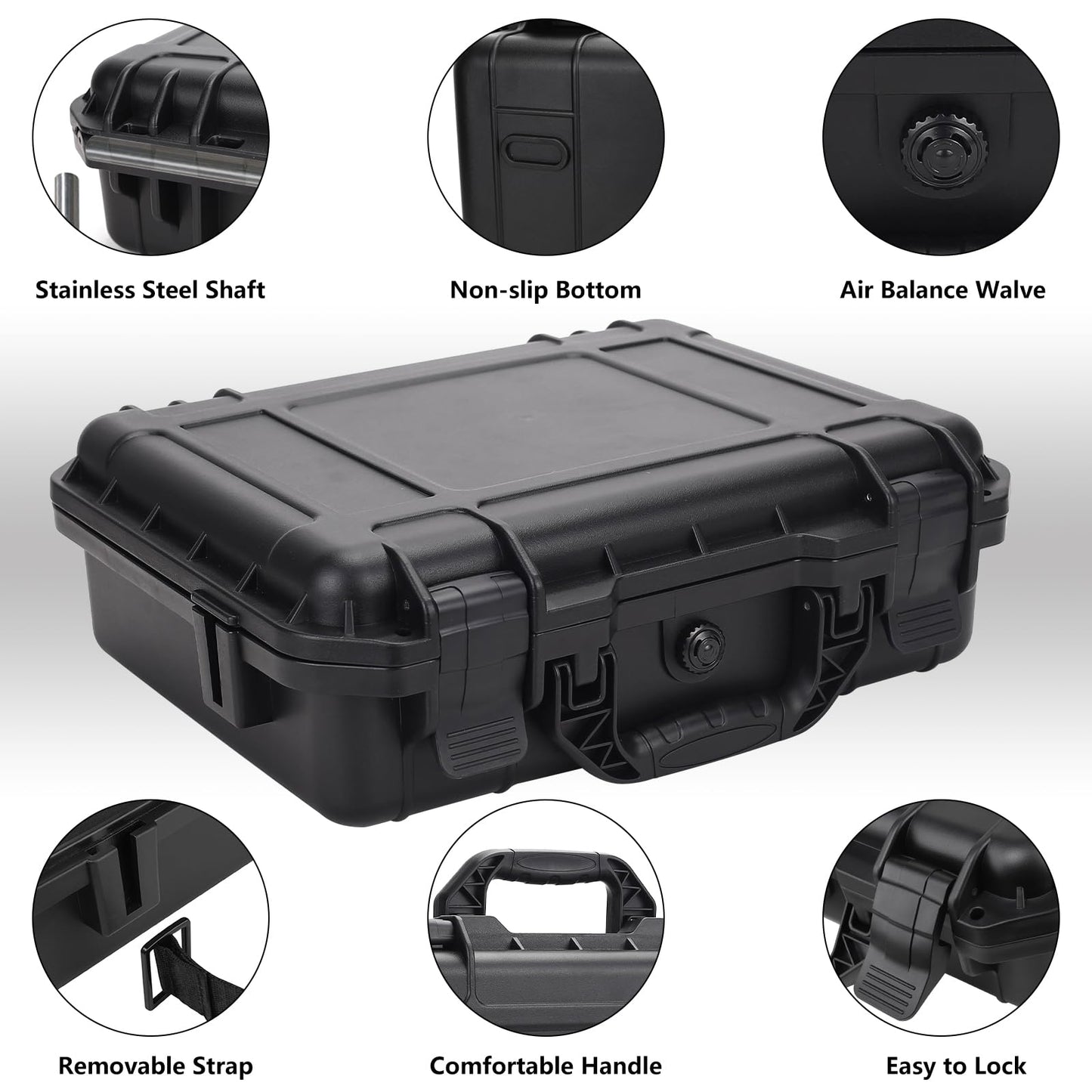Dronside Carrying Case for DJI Mini 5 Pro, Waterproof Hard Case Compatible with DJI Mini 5 Pro Drone, RC-N/RC2 Controller, Batteries, Charging Hub