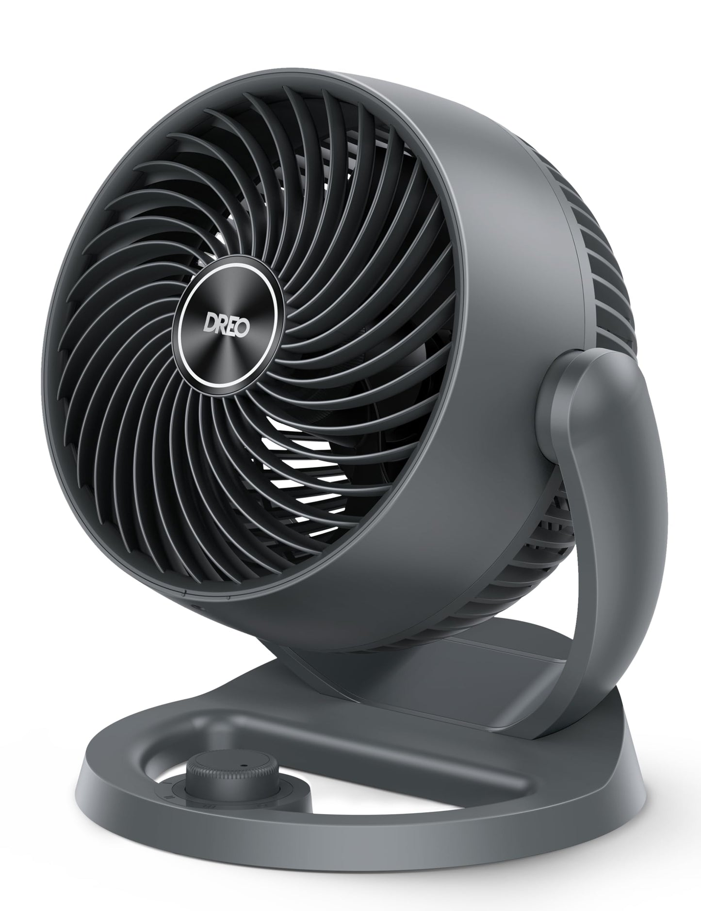 DREO Desk Fan, 12-Inch Air Circulator Fan for Bedroom, 70ft Powerful Airflow, 120° Tilt Adjustment, 25dB Ultra-Quiet, 3 Speeds Small Table Fan