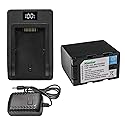 Kastar 1-Pack Battery and Ultrafast Charger Replacement for JVC GY-HC500 GY-HC500E, GY-HC500U GY-HC500UN, GY-HC500SPC GY-HC500SPCN, GY-HC550 GY-HC550E