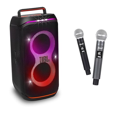 JBL PartyBox Club 120 Party Speaker & divvi Mic w/case Bundle