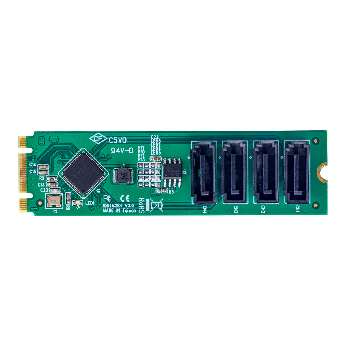 StarTech 4-Port M.2 PCIe 3.0 to SATA Card, 6Gbps, Trim (4P-SATA-M2-ADAPTER)