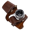 Hargedis XEVN for Sony ZV-E10 case,for Sony ZV-E10 case,Premium PU Full Body Leather Camera Case Bag for Sony Alpha ZV-E10 Fit 16-50mm Lens