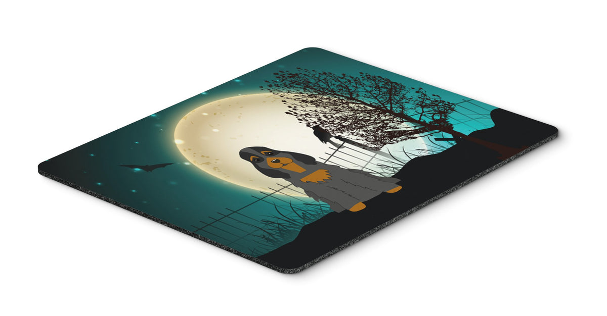 Caroline's Treasures BB2283MP Halloween Scary Cocker Spaniel Black Tan Mouse Pad, Hot Pad or Trivet for Home Office Gaming Working Computers Laptop