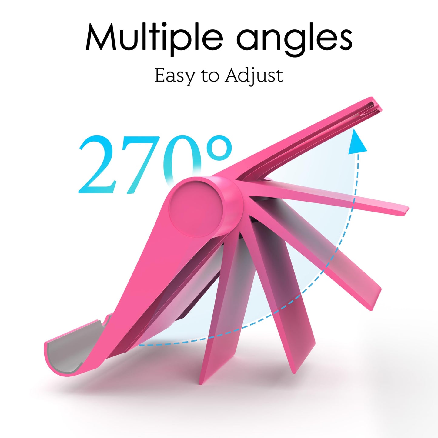 HZZADZXW Cell Phone Stand for Desk, Foldable and Adjustable Multi-Angle Holder Dock, Universal Compatibility for Most Phone and Tablet, Portable