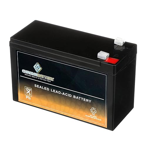 CB CHROMEBATTERY 12V 7.5AH Maintenance-Free Battery for Alarm Systems, Scooters, Toys, Emergency Lights, and More - Spade (F1) Terminal
