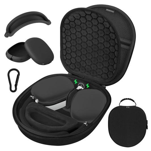 Micscrew AirPod Max Case with Sleep and Charging Support, AirPods Max Accessory Compatible with Apple AirPods Max Wireless Over-Ear Headphones, Travel