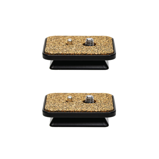 Foto&Tech 2 Pcs 42mm Tripod Quick Release Plate Head Mounting Parts Replacement for Ambco V-0554, Prmster 6100 6160 7100 FW29T, Vvtar V3000 Hakba