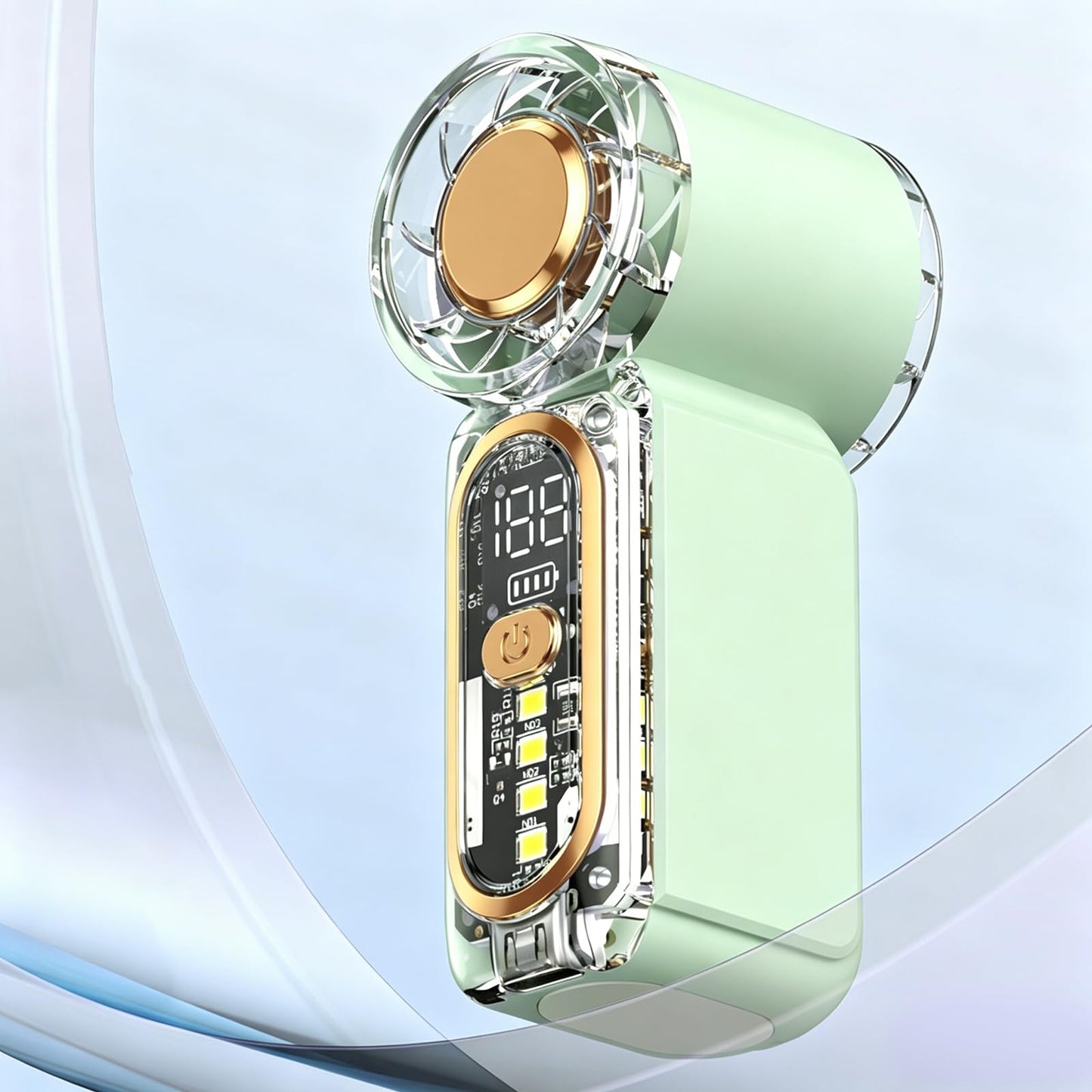 XEVALDRIC High-speed Turbine Mini Handheld Fan (Type-C, Rechargable)