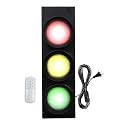 Signaworks Decorative LED Traffic Light Wall Mount Lamp with Switch & Remote Control for Kids Room, Man Cave, Bar, Office, Garage, Fun Room, Pub