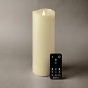 Softflame Flameless LED Candles with Remote Control, 3"x 9"Flickering 3D Moving Flame Battery Operated Candles in Real Wax Shell for Indoor Use, Home