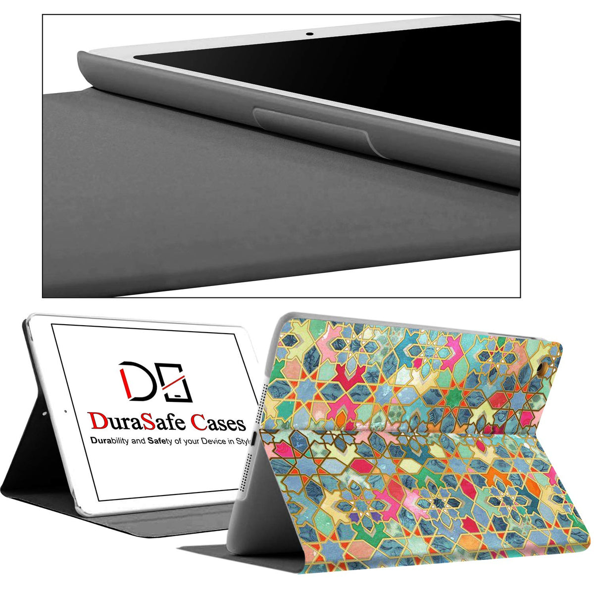 DuraSafe Cases for iPad PRO 2016 9.7 Inch [Pro 9.7 2016] A1673 A1674 MLPX2LL/A MLPY2LL/A MLYJ2LL/A Smart Auto Sleep/Wake Profile with Adjustable