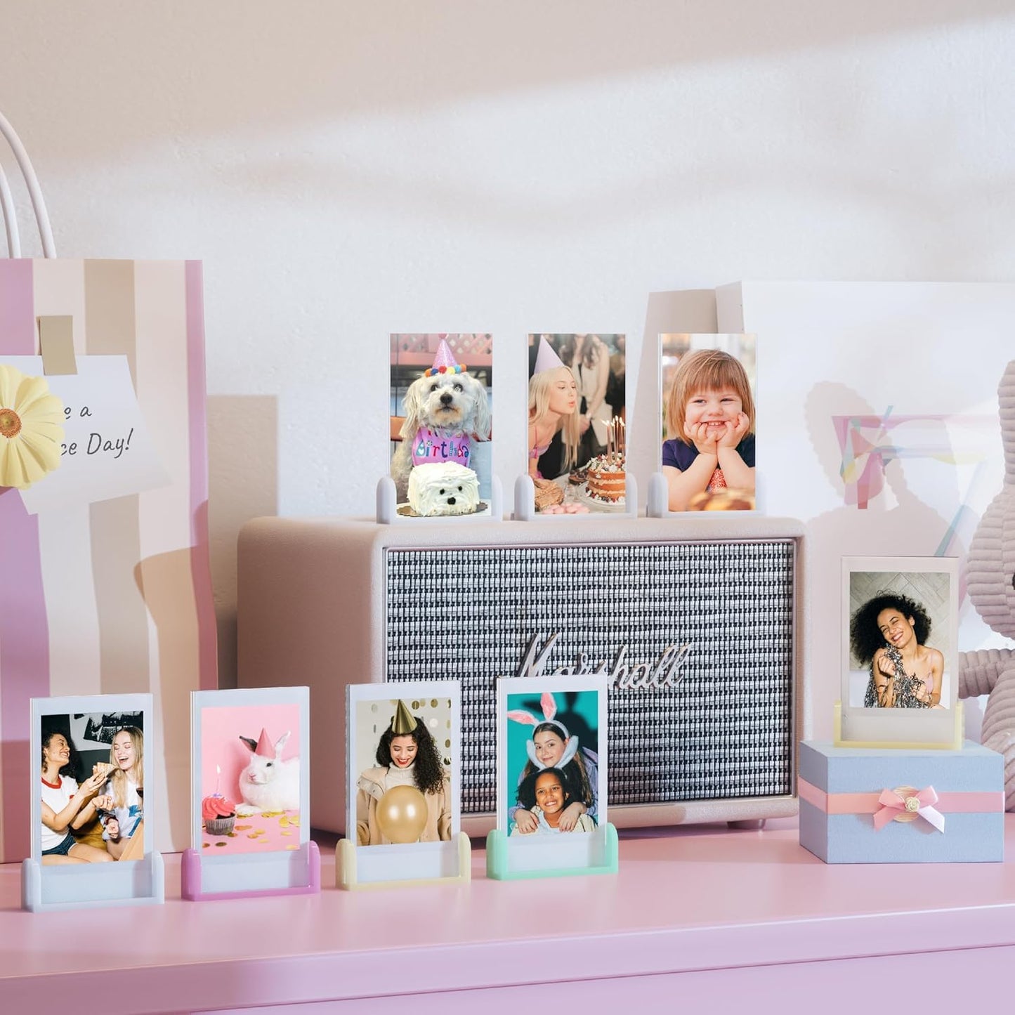 2x3 Mini Photo Frames for Fujifilm Instax Mini EVO/12/9/11/Liplay/Link/SE/8/9/41/7+/99/40 Camera Film, Small Tabletop Polaroid Picture Frame, Instax
