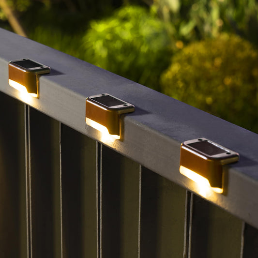 SOLPEX Solar Deck Lights Outdoor 16 Pack, Solar Step Lights Waterproof Led Solar lights for Outdoor Stairs, Step , Fence, Yard, Patio