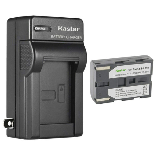 Kastar 1-Pack SB-L110 Battery and AC Wall Charger Replacement for Samsung SB-L110 SB-LS110 (NOT Compatible with SB-L110A), SB-L220 SB-LS220, SB-L70