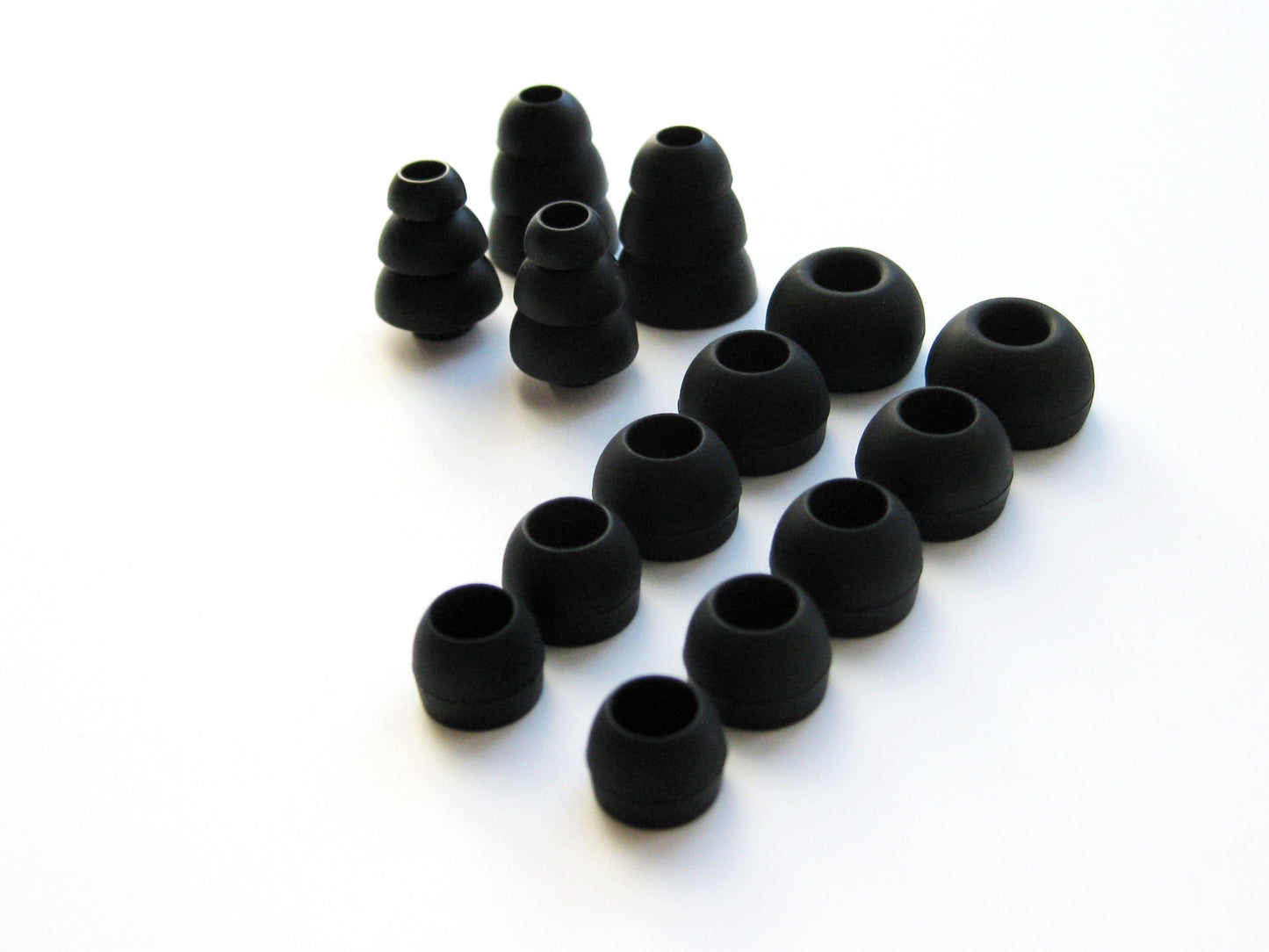 Black Replacement Set Comfort Eartips Earbuds Eargels Compatible with Monster iSport Immersion in-Ear Earphones