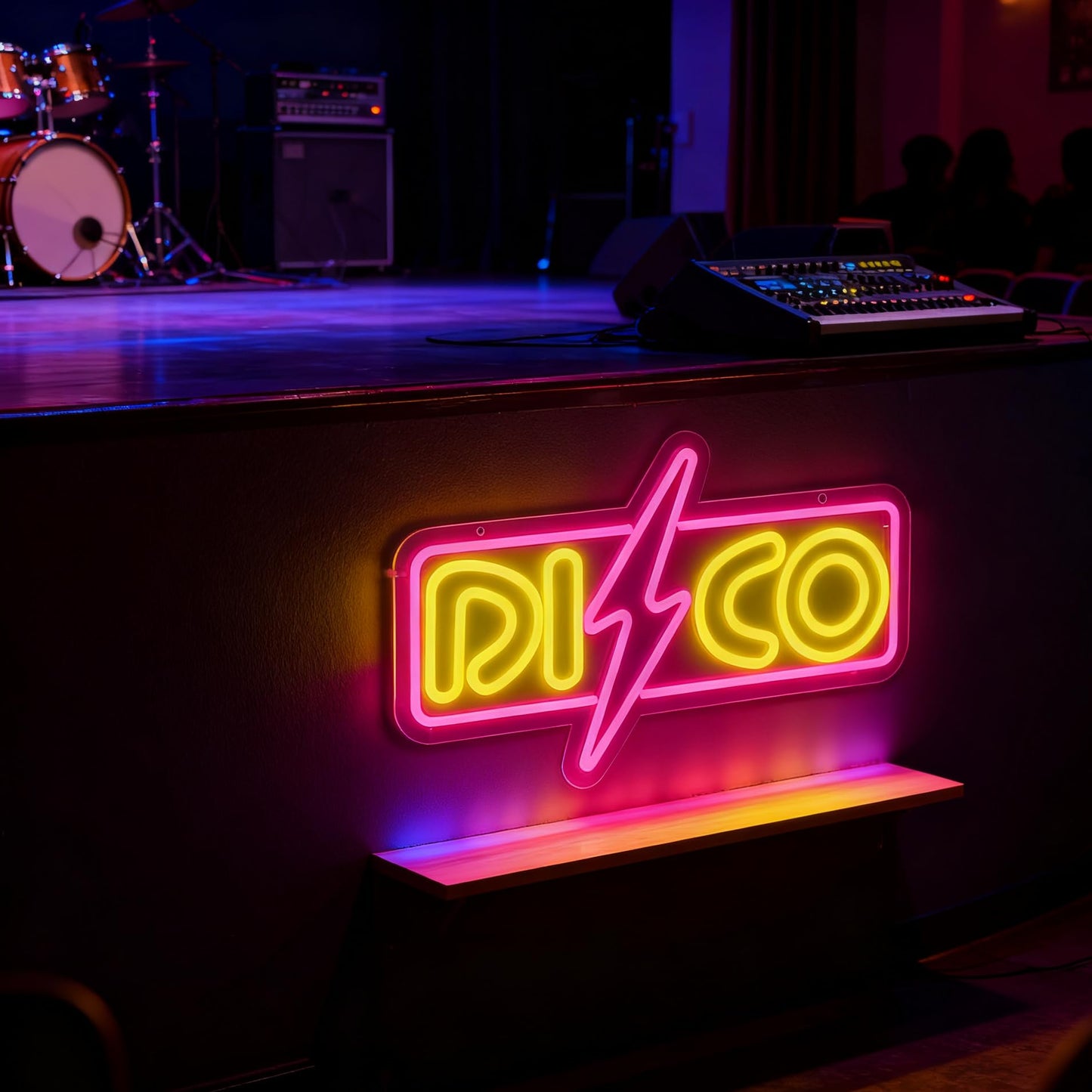 Neonawall Disco Neon Sign for Wall Decor Light Up Letters Led Sign Birthday Party Gifts Led Decorative Night Signs Dance Room Decorations Supplies