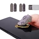 rinsfox Upgrade Fox Superconducting Silver Cloth, Extremely Sensitive Thin Zero Touch, Washable, Mobile Gaming Finger Sleeve,4 Pack For PUBG Knives