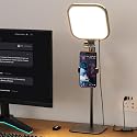 UBeesize Zoom Lighting for Computer, Video Conference Lighting for Video Calls, Desk Light with Stand and Phone Holder for Webcam, Home Office