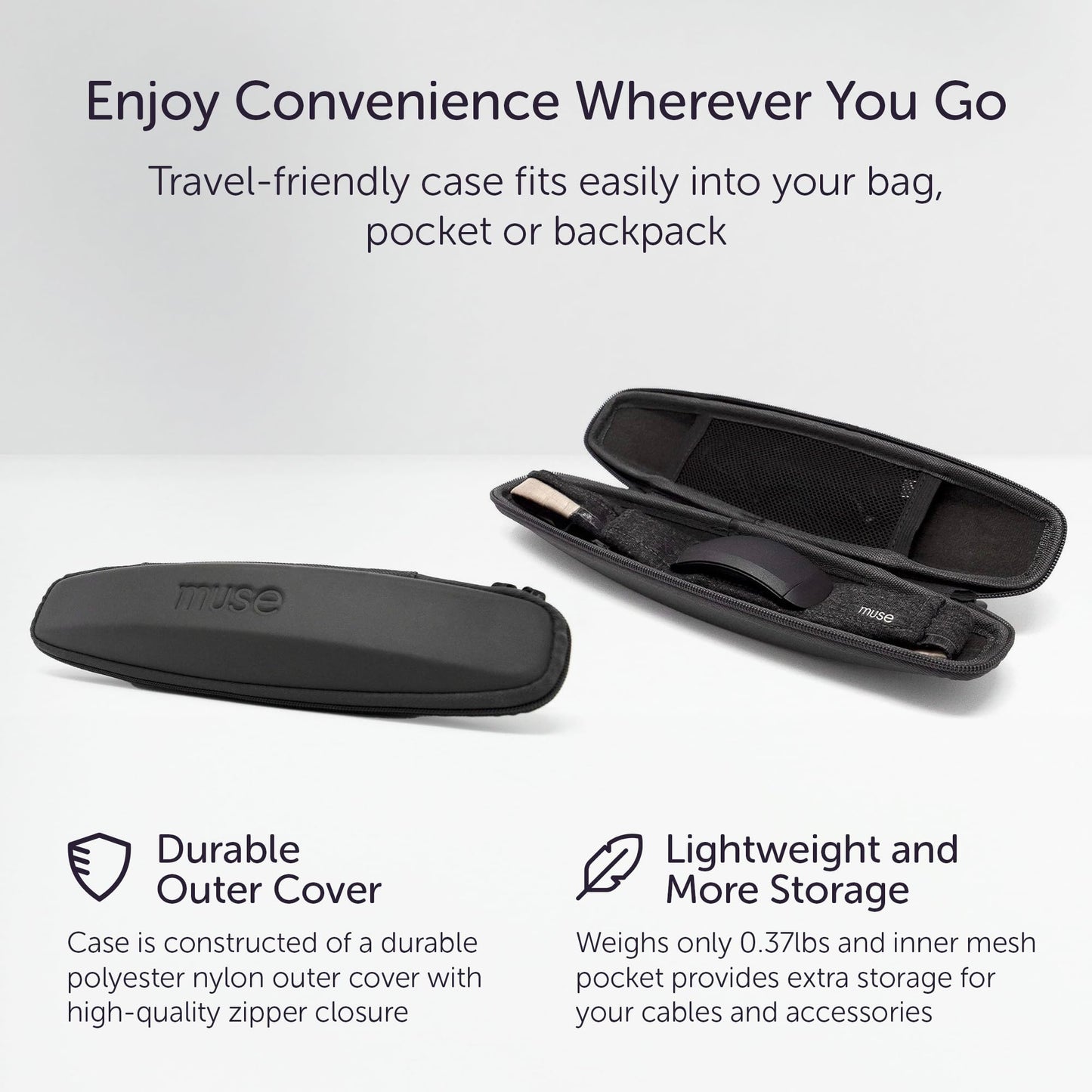 MUSE S Case - Official Storage & Travel Carrying Case for Muse S: The Brain Sensing Headband