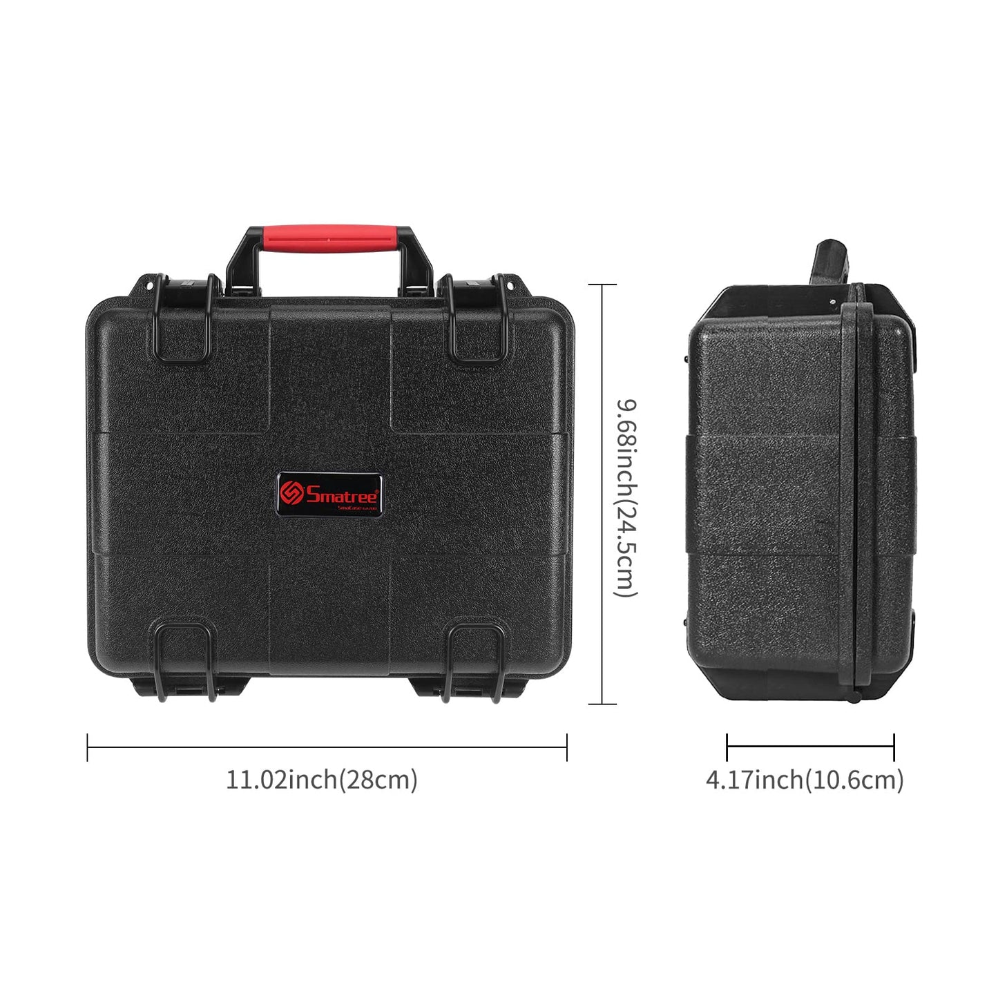 Smatree SmaCase GA500 Floaty/Water-Resist Hard Case Compatible for GoPro 13/12/11/10/9/8/7/6/5/4/3 Plus/3/2018, AKASO Brave 7 LE, DJI Osmo Action, 7.9