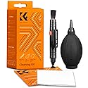 K&F CONCEPT 4-in-1 Camera Lens Cleaning Kit with Lens Cleaning Pen, Camera Air Blower, Microfiber Cleaning Cloth, Lens Cleaner Kit for Canon Nikon