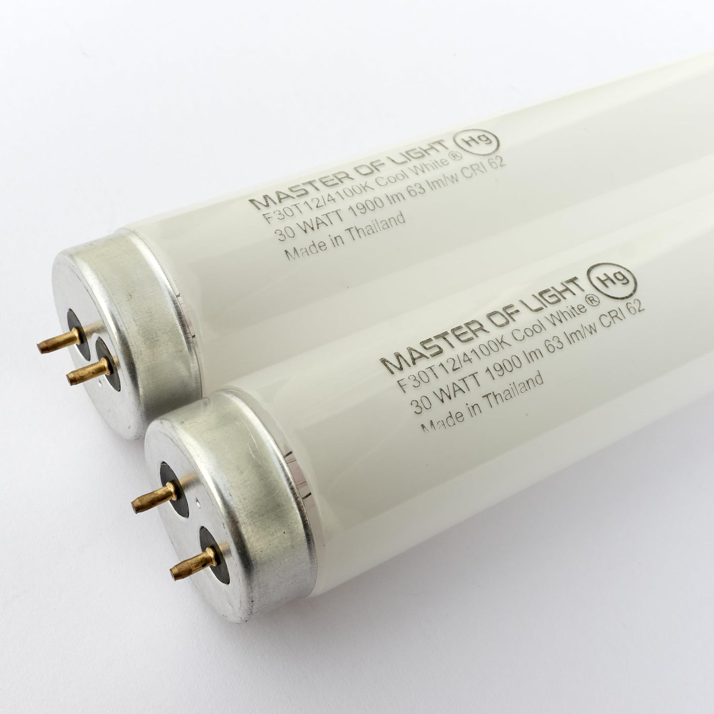 Master Of Light F30T12/CW 36" 30W Fluorescent Tube 4100K Cool White T12 2PK