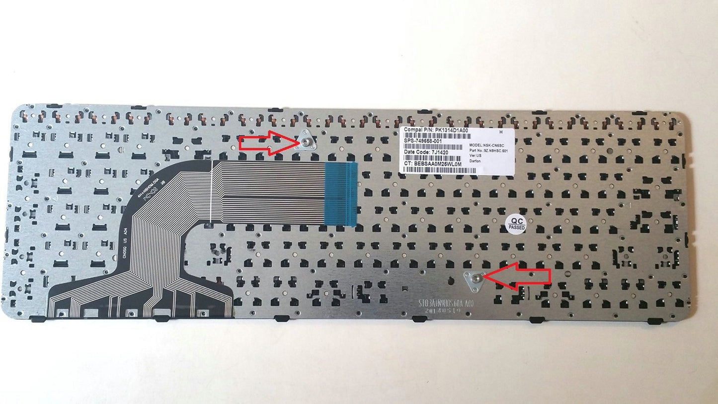 New US Layout Laptop Keyboard With Frame For HP Pavilion 15-n207cl 15-n210dx
